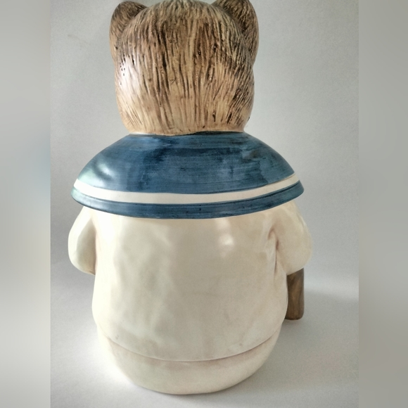 Wilbur Milton cat cookie jar 10.5 inches high - Picture 3 of 5